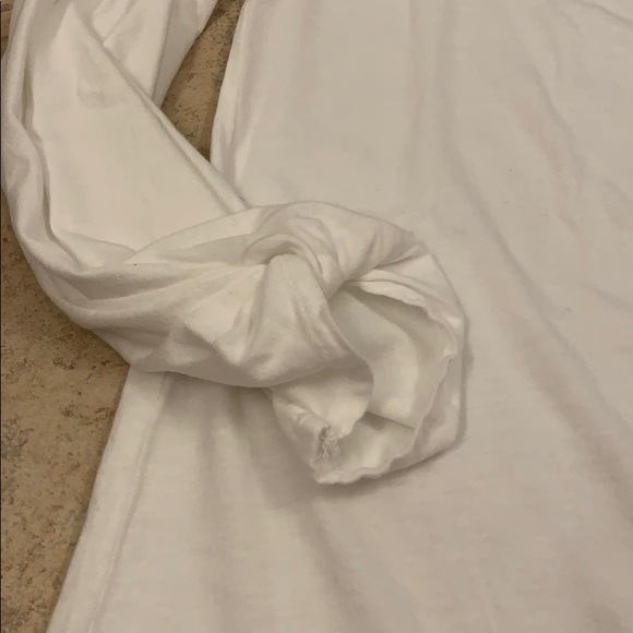 Banana Republic White Looped-End Sleeve Top XS - Picture 4 of 7